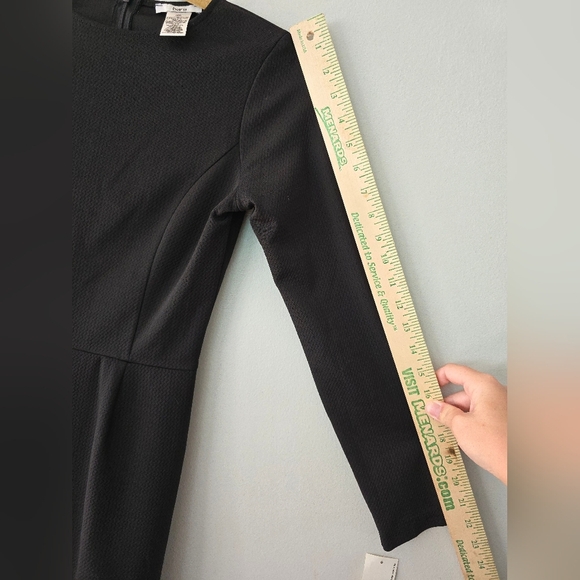 Bar III Womens Little Black Dress Small Wednesday Adams - Picture 11 of 11